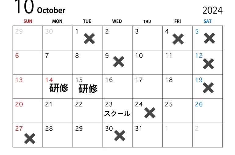 スケジュール
